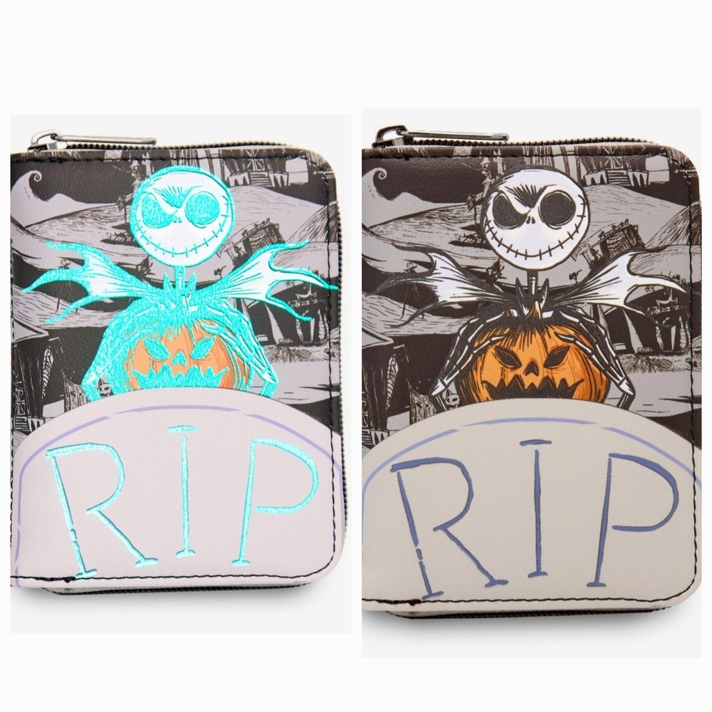 Loungefly Disney Nightmare Before Christmas Jack Skellington Glow-N-Dark‎ Wallet